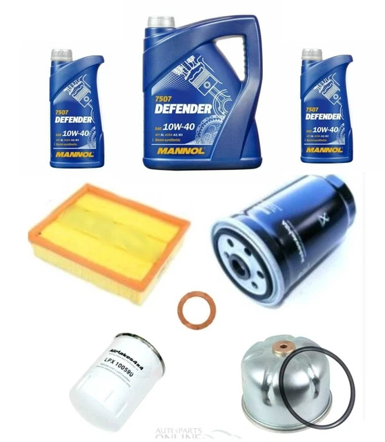 LAND ROVER DEFENDER 300Tdi Full Service Filter Kit Including 7L Mannol