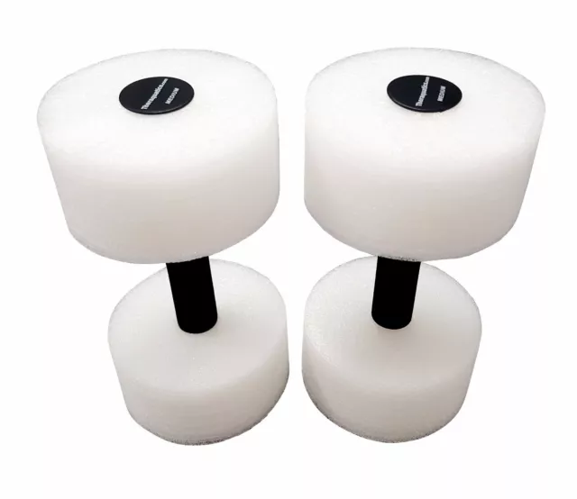 Water Weight Workout PAIR Aerobics Dumbbell Aquatic Barbell Fitness USA COMPANY
