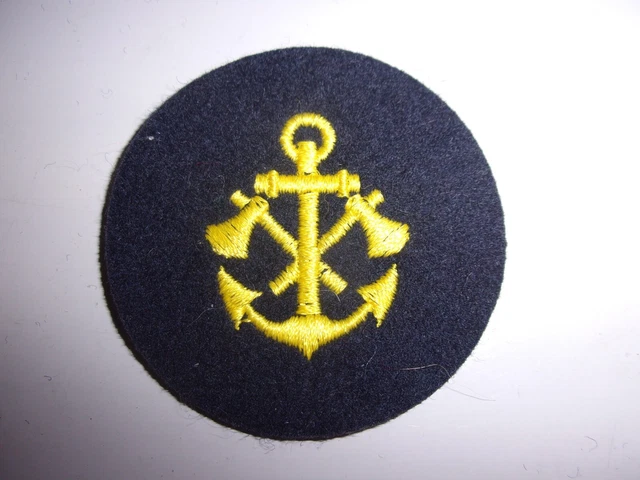Insigne Tissu Brodé Marine – Sauvetage En Mer, France, Vintage