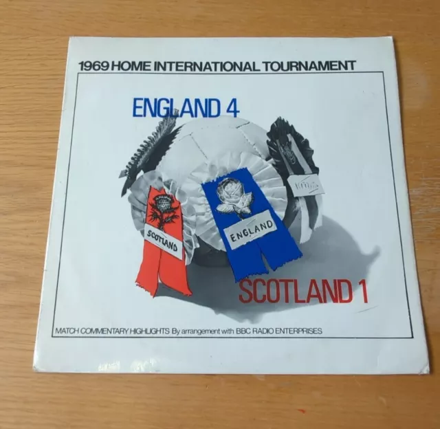 1969 England  V Scotland 4-1 Home International Football Lp Bbc Highlights