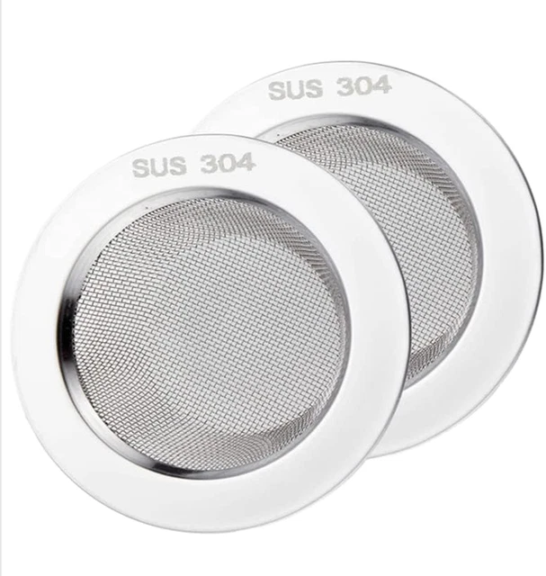 2 piezas colador fregadero de cocina 304 acero inoxidable, colador de desagüe de fregadero de cocina