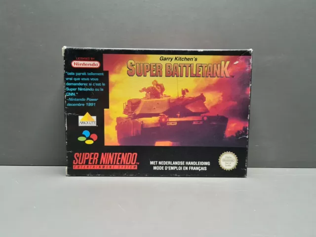 Garry Kitchen's Super Battletank - Super Nintendo - Snes Pal Fah Ovp Cib Wargame