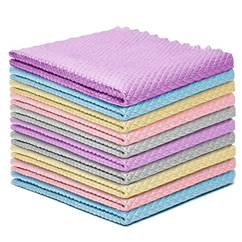Siligli Streak Free Miracle Cleaning Cloths Reusable Kitchen Towels Easy Clea...