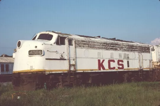 Kcs 4054 F-7A Shreveport La (Kansas City Southern) Original Slide 07-90 T2-6