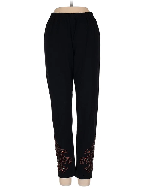 Krista Lee Women Black Casual Pants M