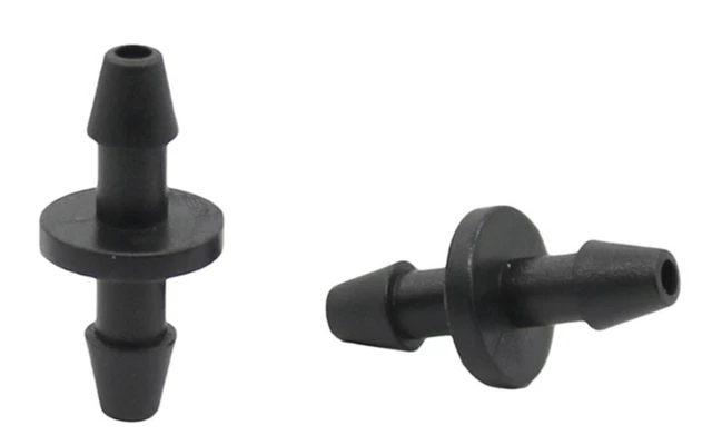 10X RACCORDO PER TUBO 1/8" GIUNTO irrigazione giardino orto gomma acqua micro