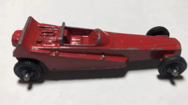 Vintage Tootsie Toy Red Wedge Dragster 2.5"