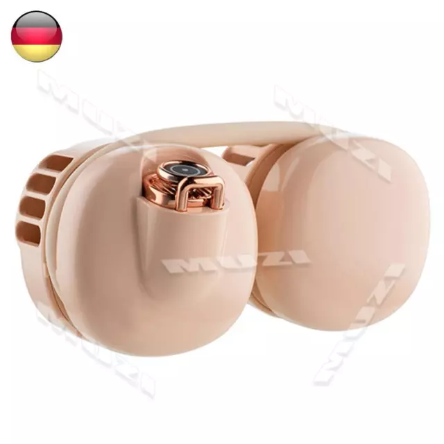 Fiorky Mini-Halsventilator, tragbar, USB-Fl?gellos, f?r Nackenband, Rosa -DE