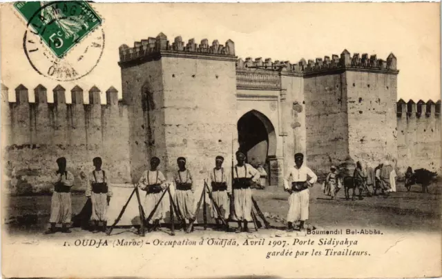 CPA AK MAROC OUDJA - Occupation of Oudja April 1907. Sidiyahya Door (92691)