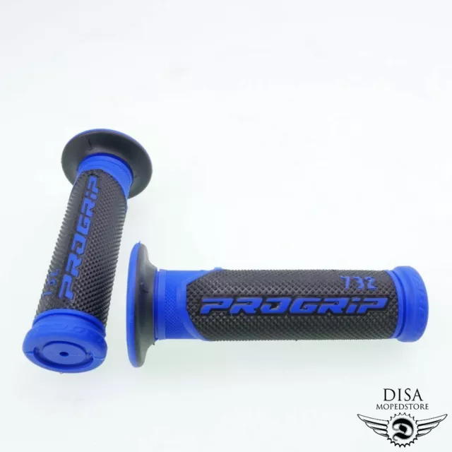 Progrip 732 Griffe blau Griffgummi Satz für Yamaha Aerox und MBK Nitro