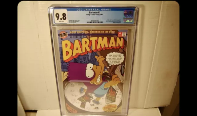 Bartman  #1 CGC 9.8 "Silver Foil Cover-Posterl" 1993 🔑 SIMPSONS BONGO COMICS