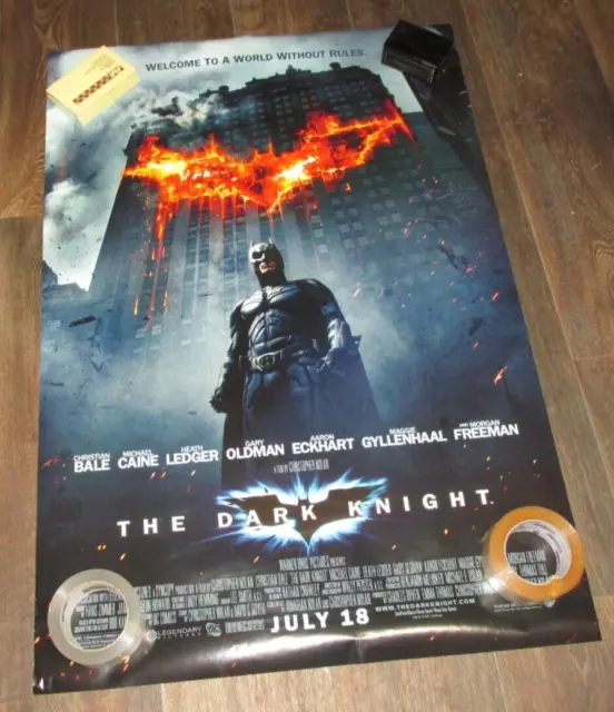 The Dark Knight 2008 Batman Double Sided Original Movie Poster 27"x40" X-LENT