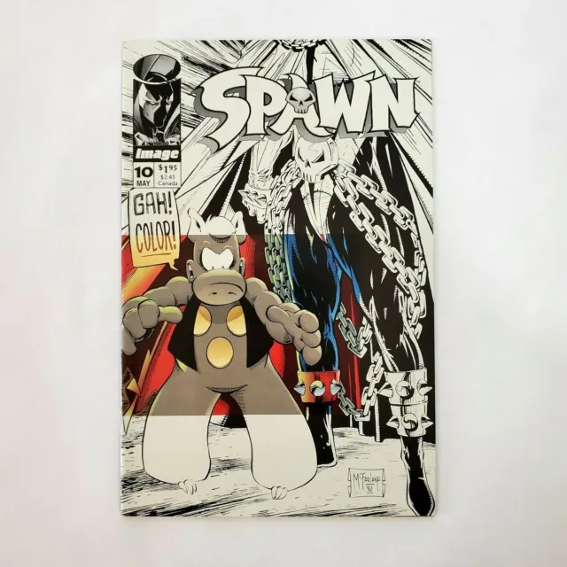 Spawn #10 Image Comic Book May 1993 "Crossover" Cerebus Cover McFarlane