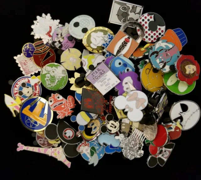 Disney Trading Pin 50 Lot No Doubles Hidden Mickey Limited Edition Free Ship 2