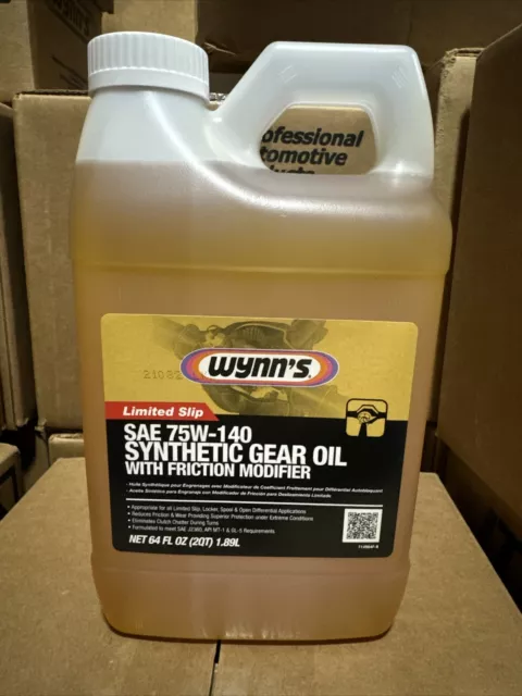 Wynn's SAE 75W-140 Synthetic Gear Oil with Limited Slip Friction Modifier 64OZ