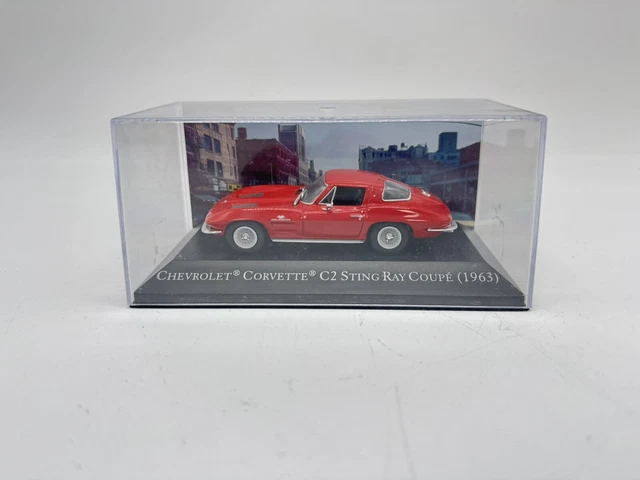 Voiture Miniature à Friction CHEVROLET CORVETTE 1957 Rouge - MARQUE MAJORETTE - Neuf - Modèle De Collection