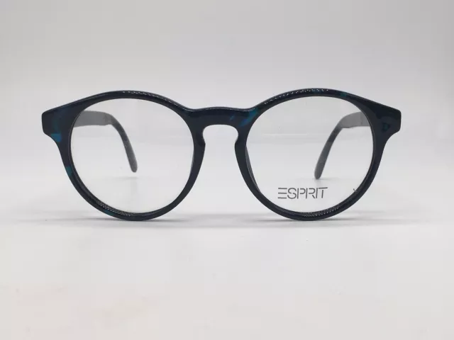 ESPRIT Brille Damen Rund 2992 Schwarz Grün Panto 1980er 7031