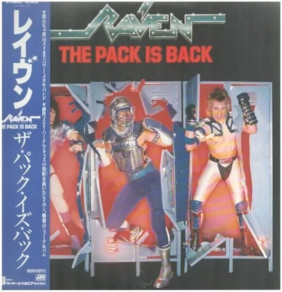 Raven The Pack Is Back OBI, INSERT INCL. NEAR MINT Atlantic Vinyl LP