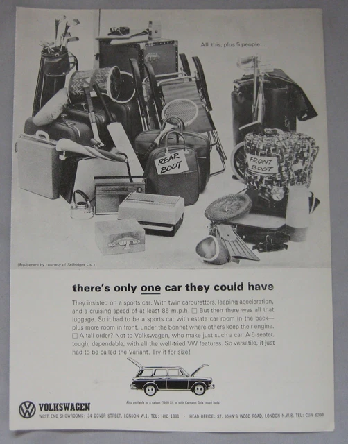 1964 VW estate Original advert