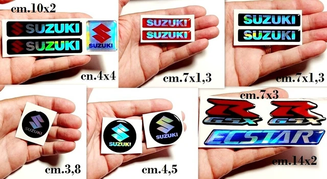 Adesivi 3D compatibili con Suzuki Burgman Scritte Adesive Argento