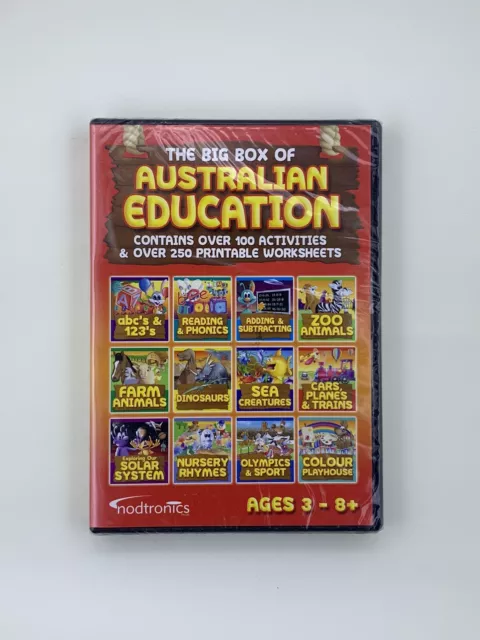 The Big Box Of Australian Education PC Software Ages 3-8 Printable Worksheets