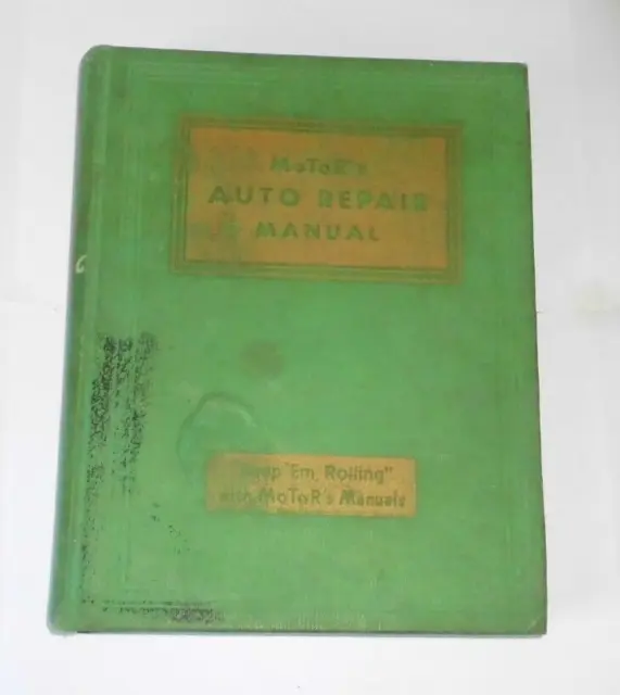 Vintage Motor's Auto Repair Manual Eighth Edition 5Th Print