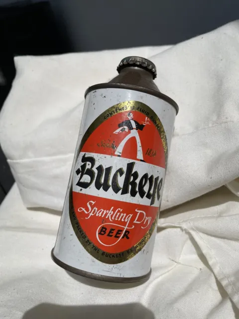 Buckeye Sparkling Dry cone top beer can Buckeye Brewing, Toledo Ohio