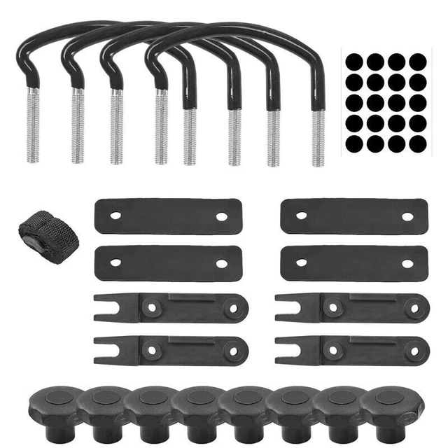 ROOF BOX MOUNTING Fitting Kit Heavy Duty Roof Box U-Bolt Clamp Kit