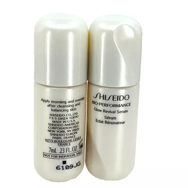 SHISEIDO Bio Performance Glow Revival Serum - 7mL/0.23oz (LOT OF 2) - BOXLESS