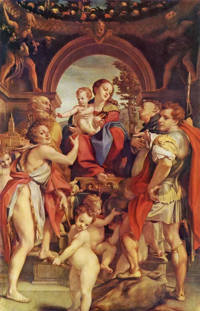 Die Madonna mit dem heiligen Georg Correggio Allegri Jesu Sankt H A3 0140
