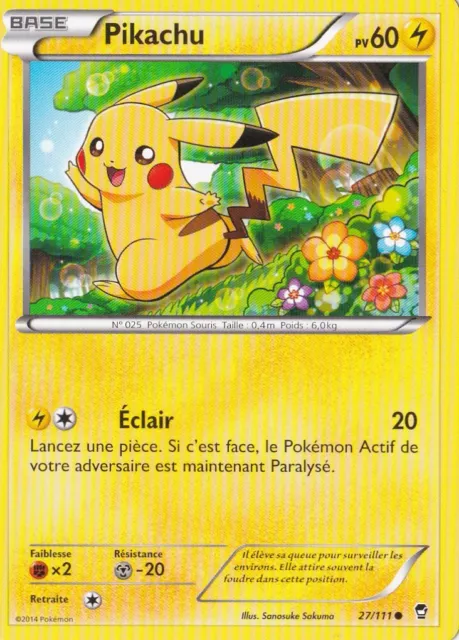 Pikachu - XY03:Poings Furieux - 27/111 - Carte Pokemon Française