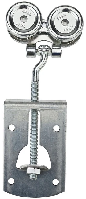 NEW National N112-458 PAIR BARN DOOR Box Rail Hangers Steel, Zinc 225 LB 6466155