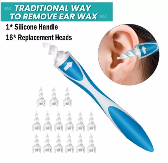 Soft Ear Wax Cleaner Removal Multi earwax Remover Spiral Safe Tip Tool AU Stock