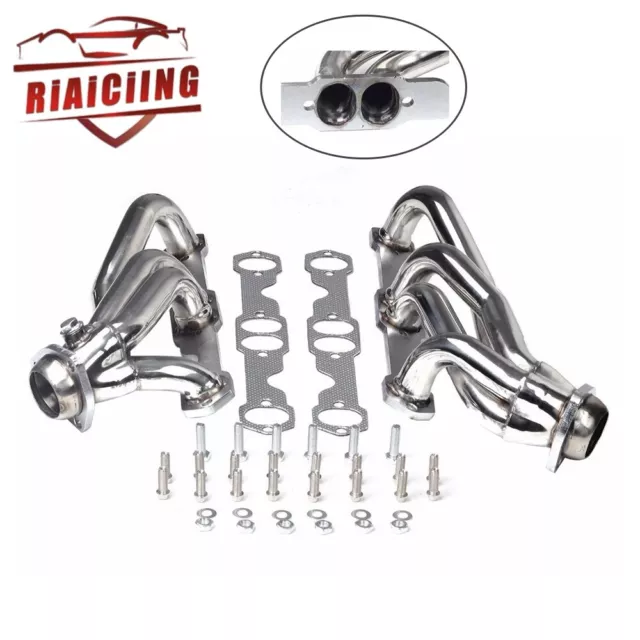 Stainless Turbo Exhaust Header for 88-97 Chevy GMC 5.0/5.7 V8 Pickup Truck/Suv