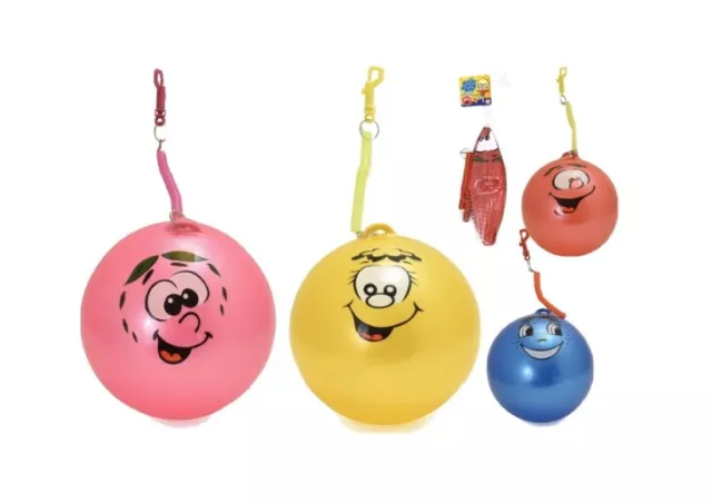 Smiley Face Fruity Scented Smelly Ball With Keyring Kids Toy Party