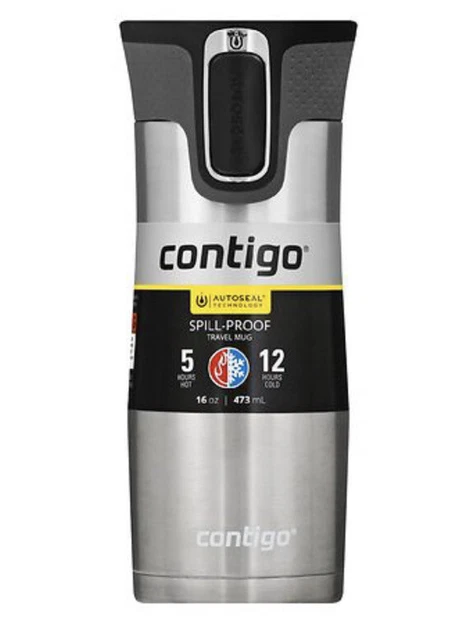 Contigo 2074750 Travel Mug - Black/Silver