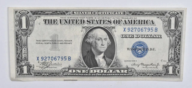 Crisp - 1935-A United States Dollar Currency $1 Silver Certificate *091