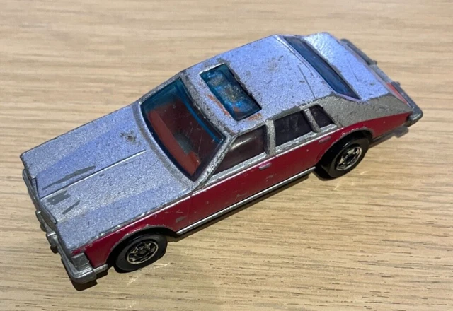 Hot Wheels 3"" CADILLAC SEVILLA Druckguss AUTO Mattel Silber VINTAGE 1980 Original 