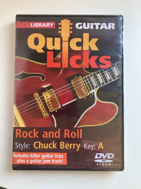 Lick Library Quick Licks for Guitar - Chuck Berry DVD Rock and Roll Key A NEW