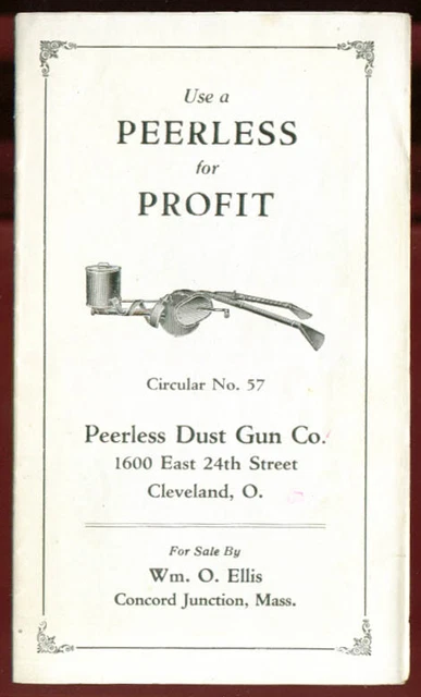 Peerless Dust Gun Insect Sprayer folder 1920s