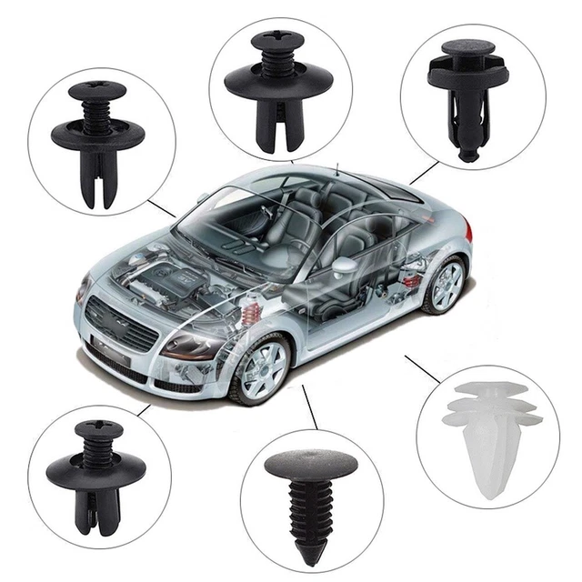 Kit chiusure rivetto 100 pz auto 6 taglie buon accessorio clip a spinta rivetto