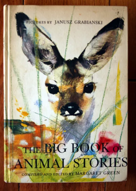 Big Book of Animal Stories by Margaret Green & Janusz Grabianski 1961 Vintage HC