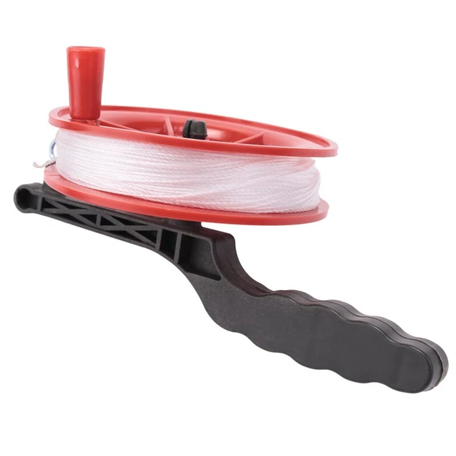 2X(Bobine de cordes pour le cerf-volant Roue rouge 100M B7A4)6368