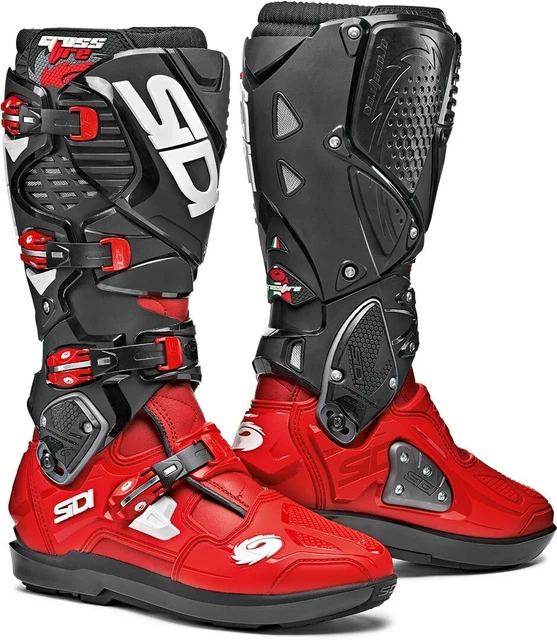 SIDI - STIVALI MOTOCROSS CROSSFIRE 3 SRS - BIANCO/NERO/GIALLO FLUO tg.43