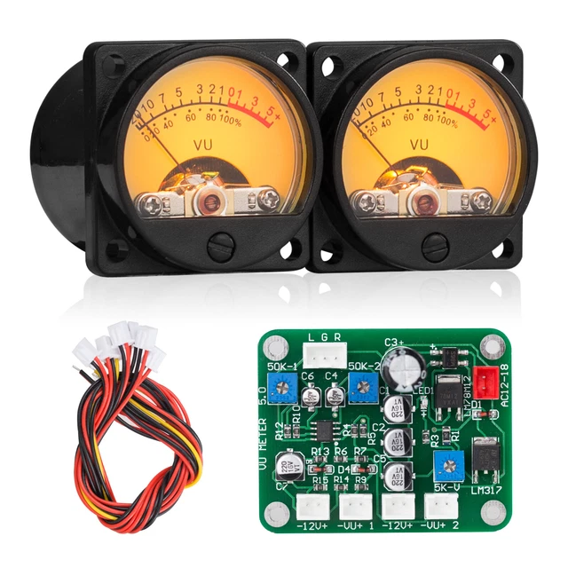 ANALOG VU METER Amplifier DB Panel Sound Level LED Display & Driver