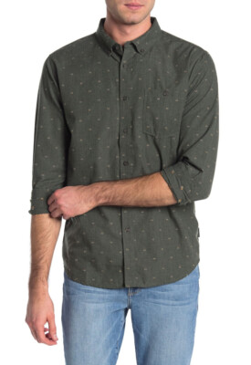 BILLABONG Uomo All Day Check Camicia A Maniche Corte Maglietta Top XS Asfalto Grigio 