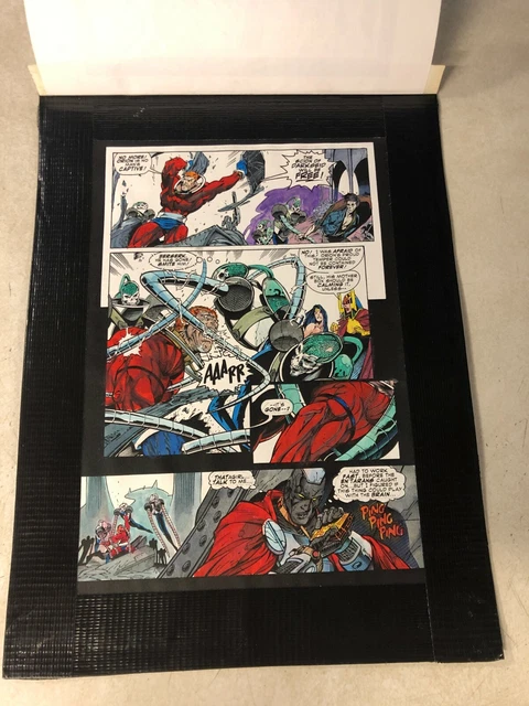 JLA #21 ART Color Guide 1998 JUSTICE LEAGUE SCION OF DARKSEID ORION BATTLE