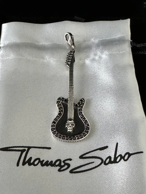 THOMAS SABO Charm-Anhänger E-Gitarre - 925 Silber Mit Farbakzenten