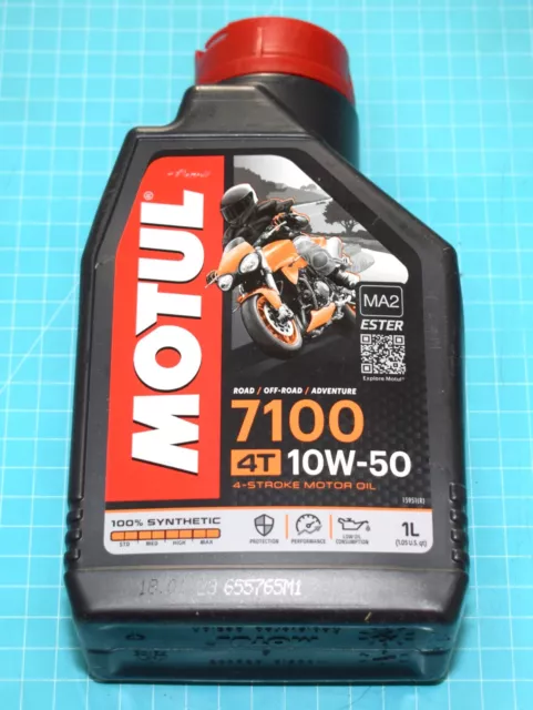 1L huile moteur moto 4T MOTUL 7100 10W50 100% synthétique neuf