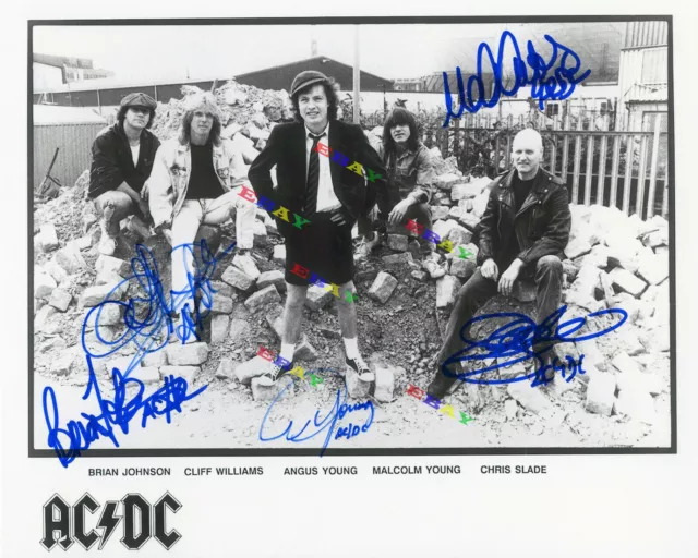 AC/DC Band Autographed signed 8x10 Photo Reprint